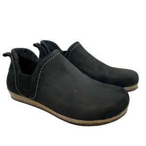 Stegmann Womens Lieben Black Leather Round Toe Ankle Chelsea Boots Size 7